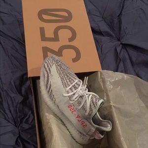 Yeezys blue tint
